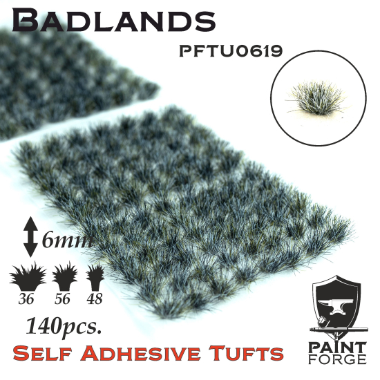 Paint Forge kępki trawki Badlands - 140sztuk / 6mm